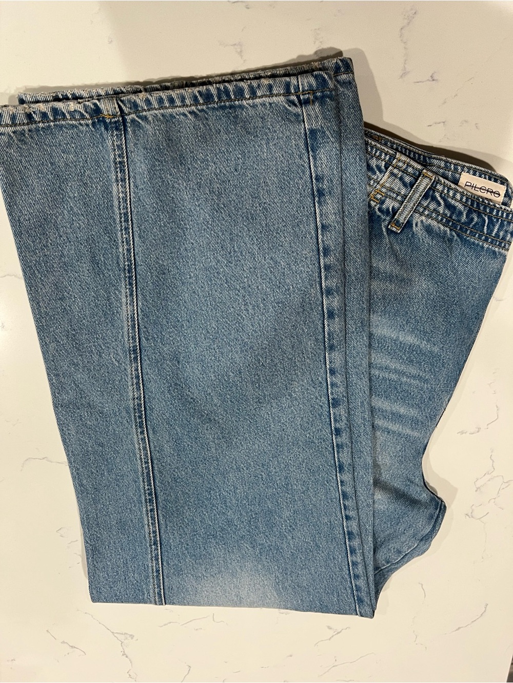 Pilcro Anthropologie Relaxed Wide Leg Light Wash Women's Jeans - Size 34” - Picture 12 of 16